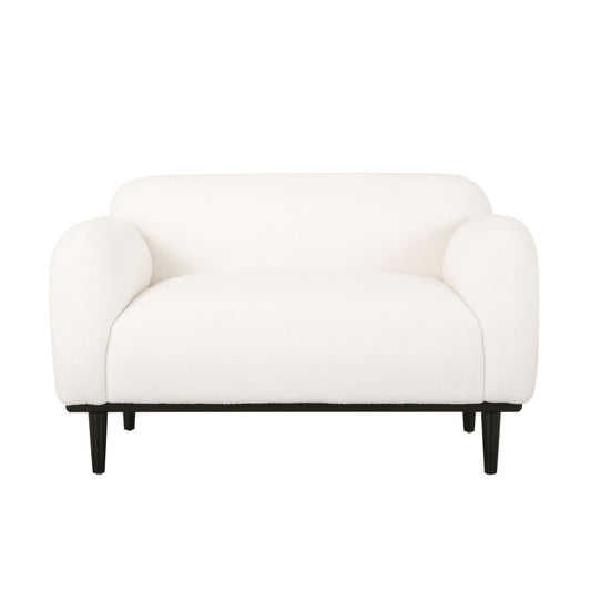 Sway - Upholstered Loveseat With Wood Legs And Round Arms