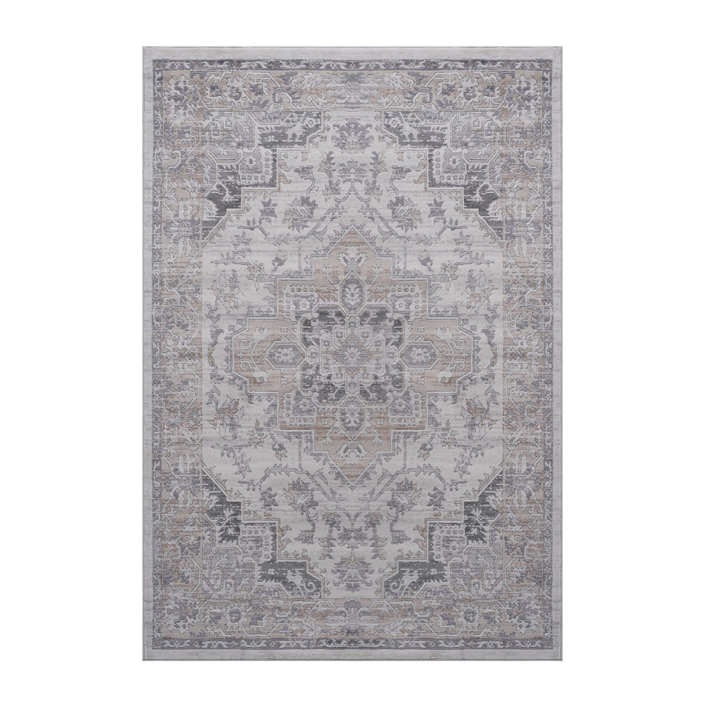 Marfi - 8' X 10' Oriental Area Rug - Ivory / Beige