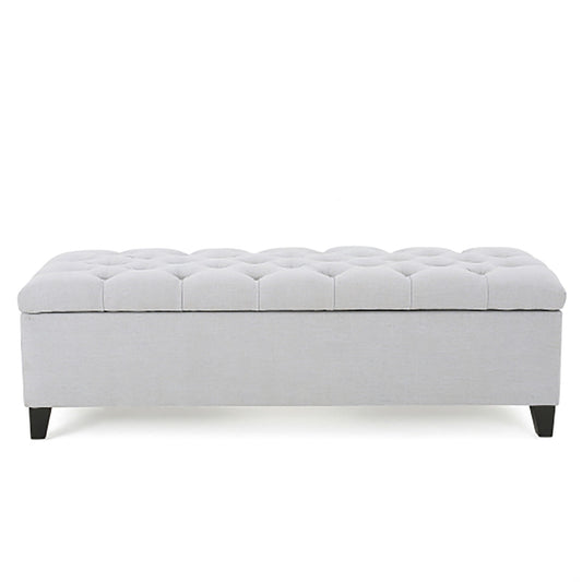 Glouster - Storage Ottoman - Light Gray
