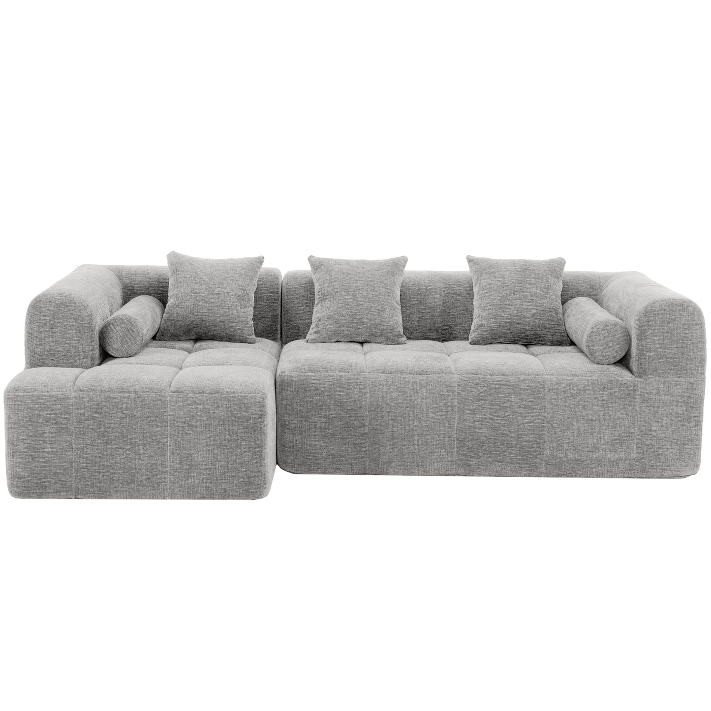 Sectional Free Combined Sofa With 2 Side Pockets