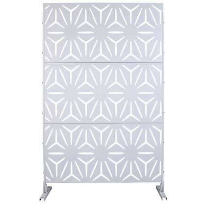 Outdoor & Indoor Metal Privacy Screen, Freestanding Decorative Panels