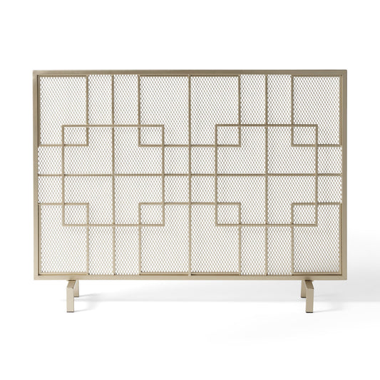 Dorothy - Modern Single Panel Iron Fire Screen