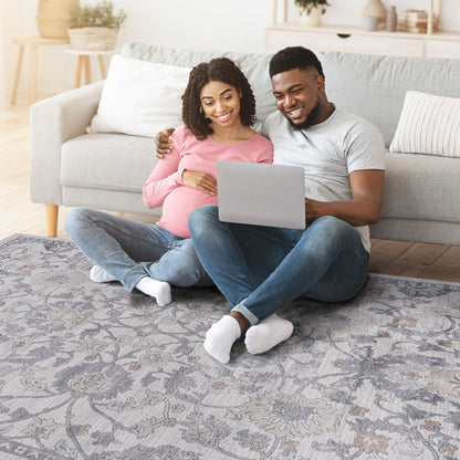 Marfi - 6' X 9' Oriental Area Rug - Sand / Ivory