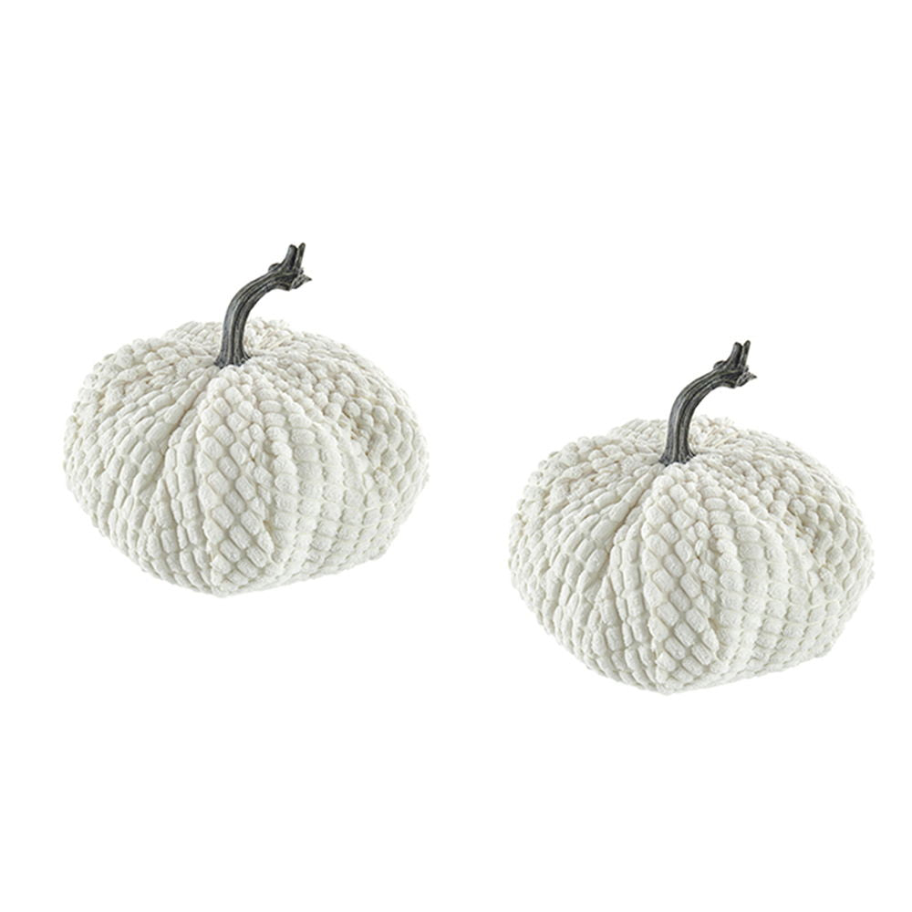Chenille Weighted Pumpkin Ornament Decor For Holiday Harvest Festival Fall Festival & Thanksgiving