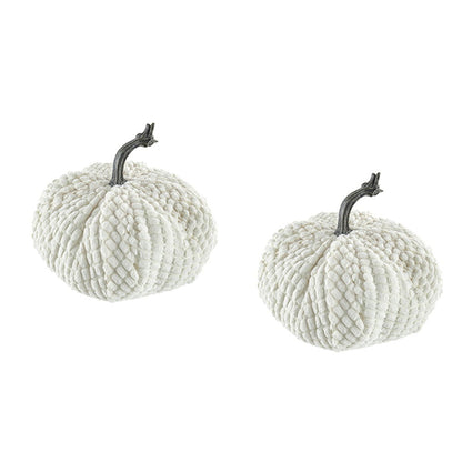 Chenille Weighted Pumpkin Ornament Decor For Holiday Harvest Festival Fall Festival & Thanksgiving