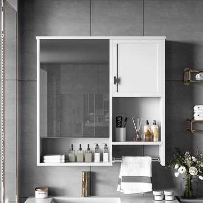 Modern Wall Mounted Bathroom Medicine Cabinet, Bathroom Wall Storage Cabinet With Mirror