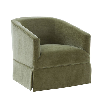 Elm - Skirted Swivel Chair