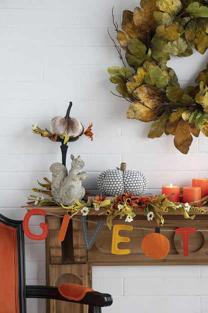 Knite Pumpkin Ornament Decor For Holiday Harvest Festival Fall Festival & Thanksgiving