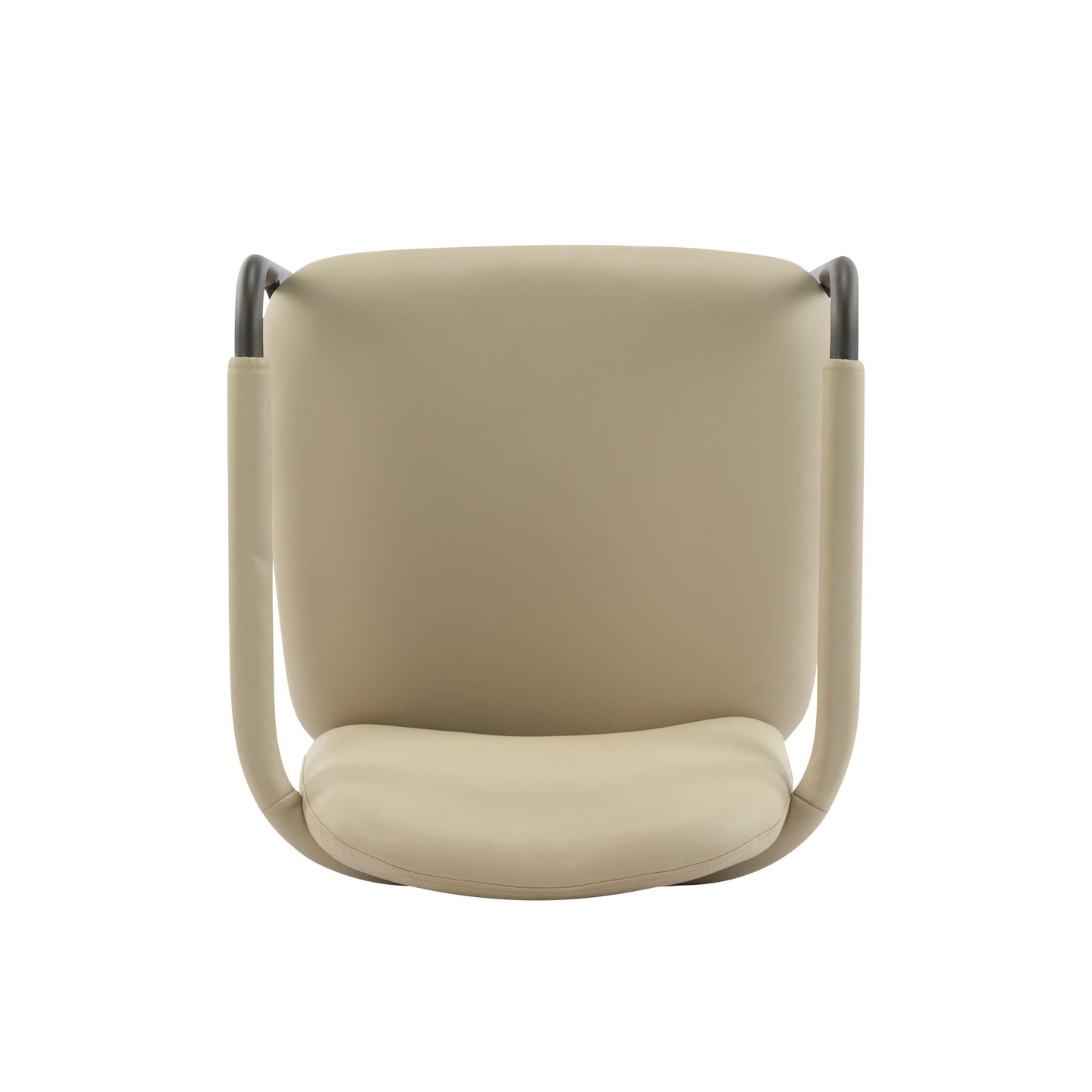 Modern Dining Chair (Set of 2) With Iron Frame - Espresso / Khaki