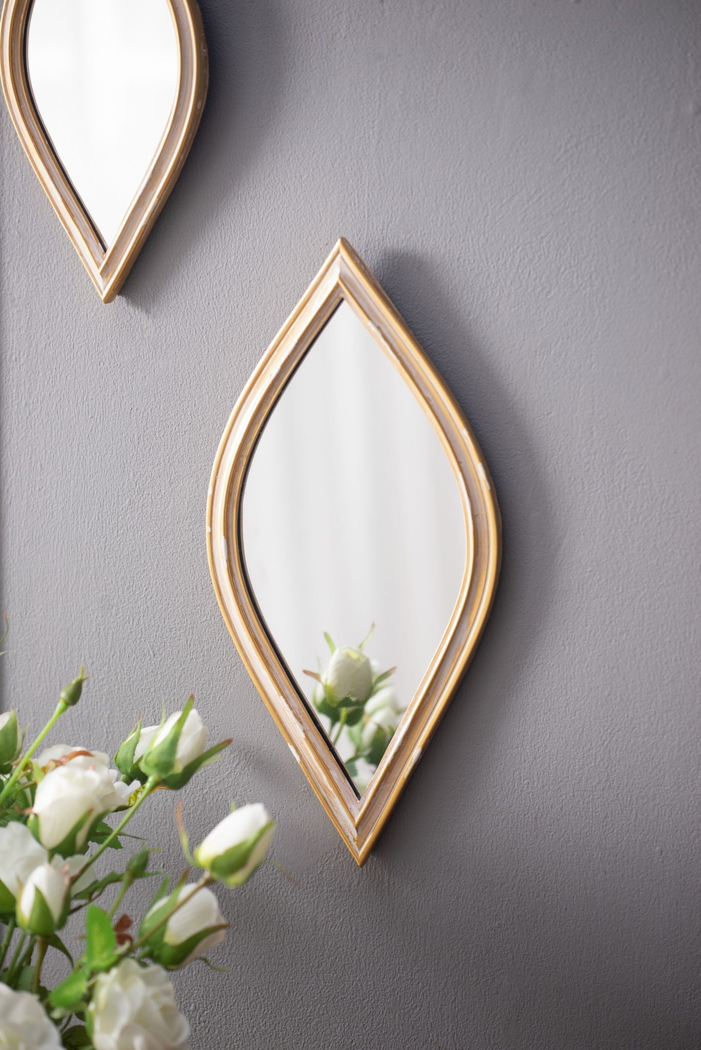 Small Decorative Mirror For Wall Decor, 2 Pieces Wall Accent