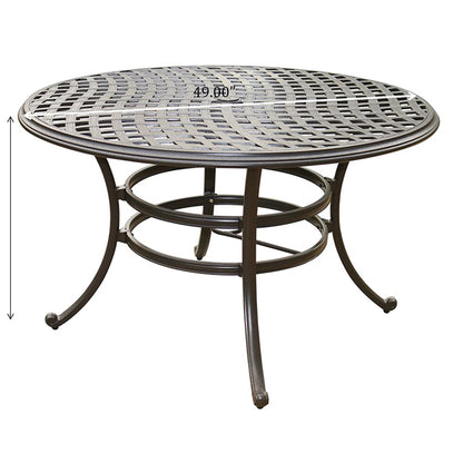 Aluminum Round Dining Set