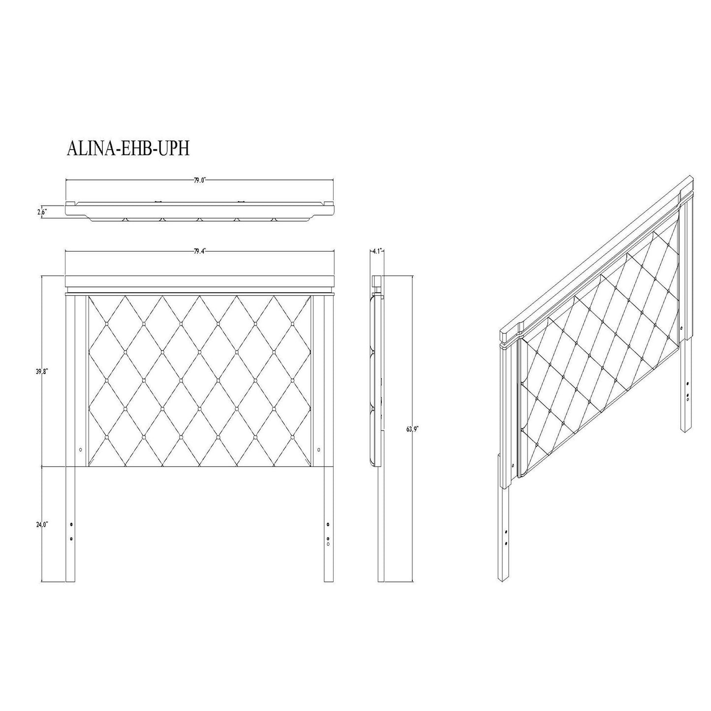 Adalid - Contemporary Bed With LED Lights
