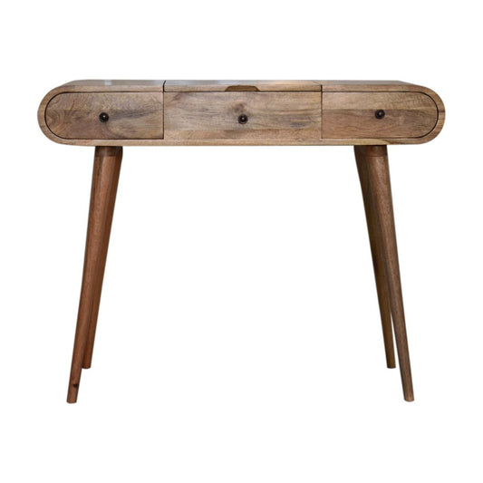 Round Dressing Table - Oak