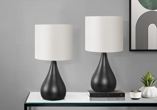 Lighting, Table Lamp, Contemporary (Set of 2) - Black