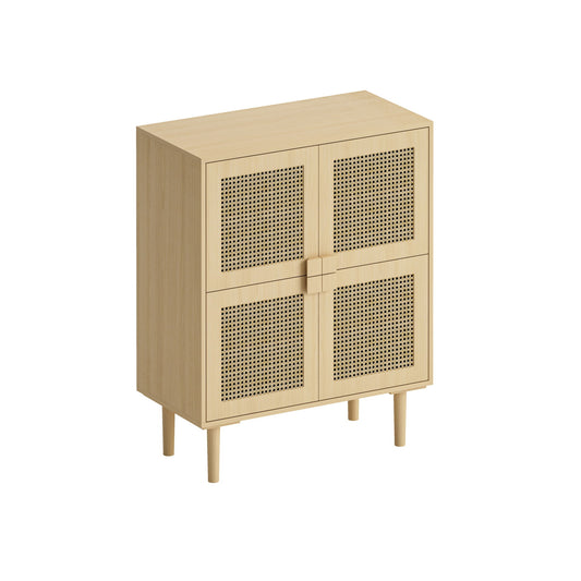 4 Door Storage Cabinet With 8 Shelves