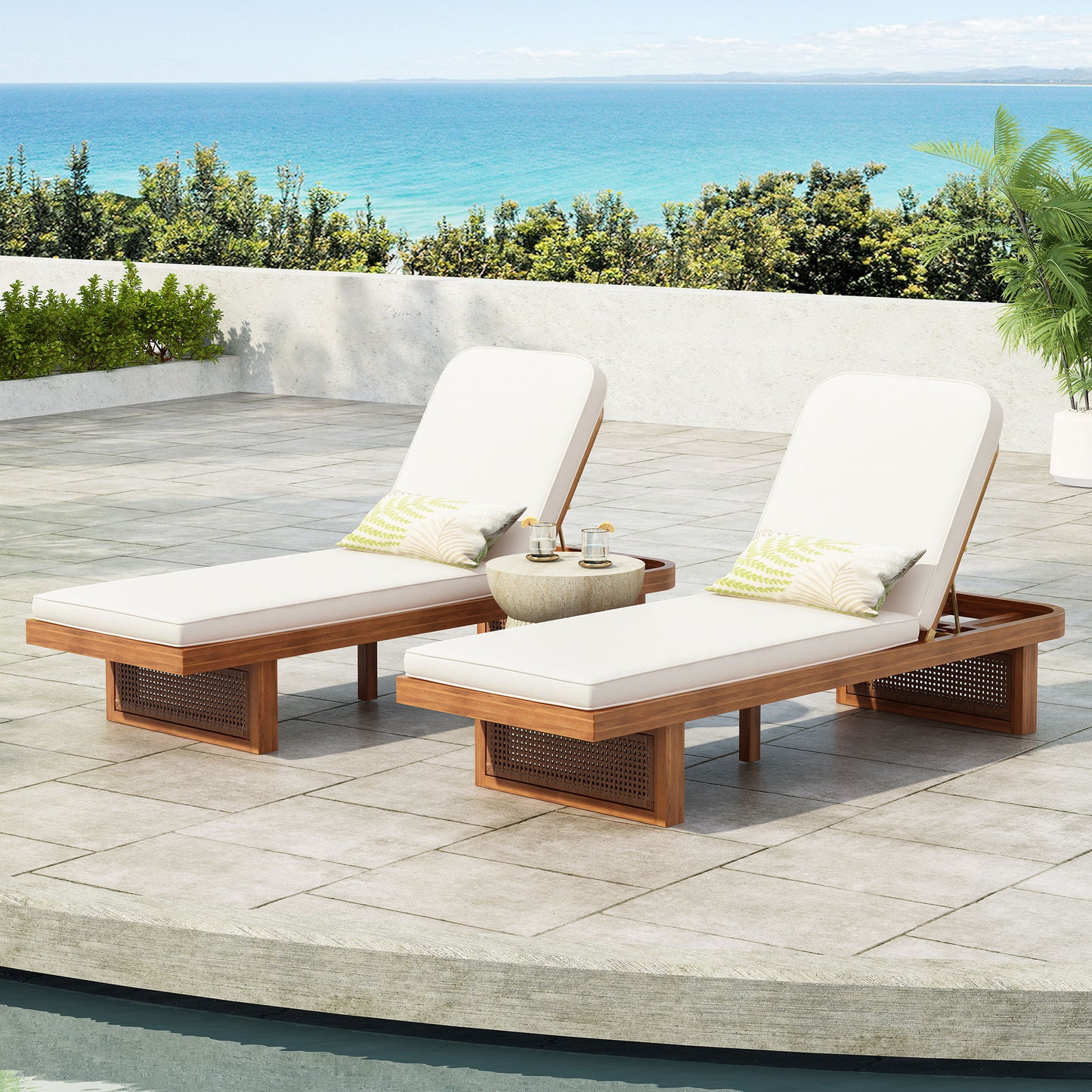 Outdoor Lounge Chair With Frame
