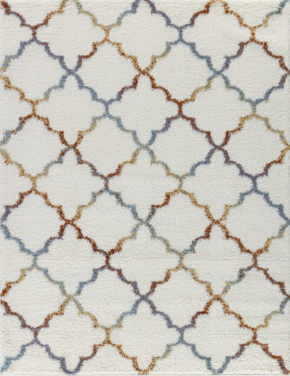 Loft Shag - 5' 3" X 7' Shaggy Area Rug Polypropylene - Ivory