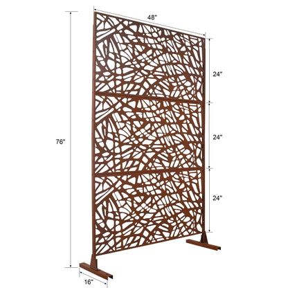 Outdoor & Indoor Freestanding Decorative Privacy Screen