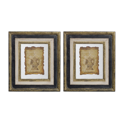 Lucian - Stylish Framed Antiqued Sculpture Print