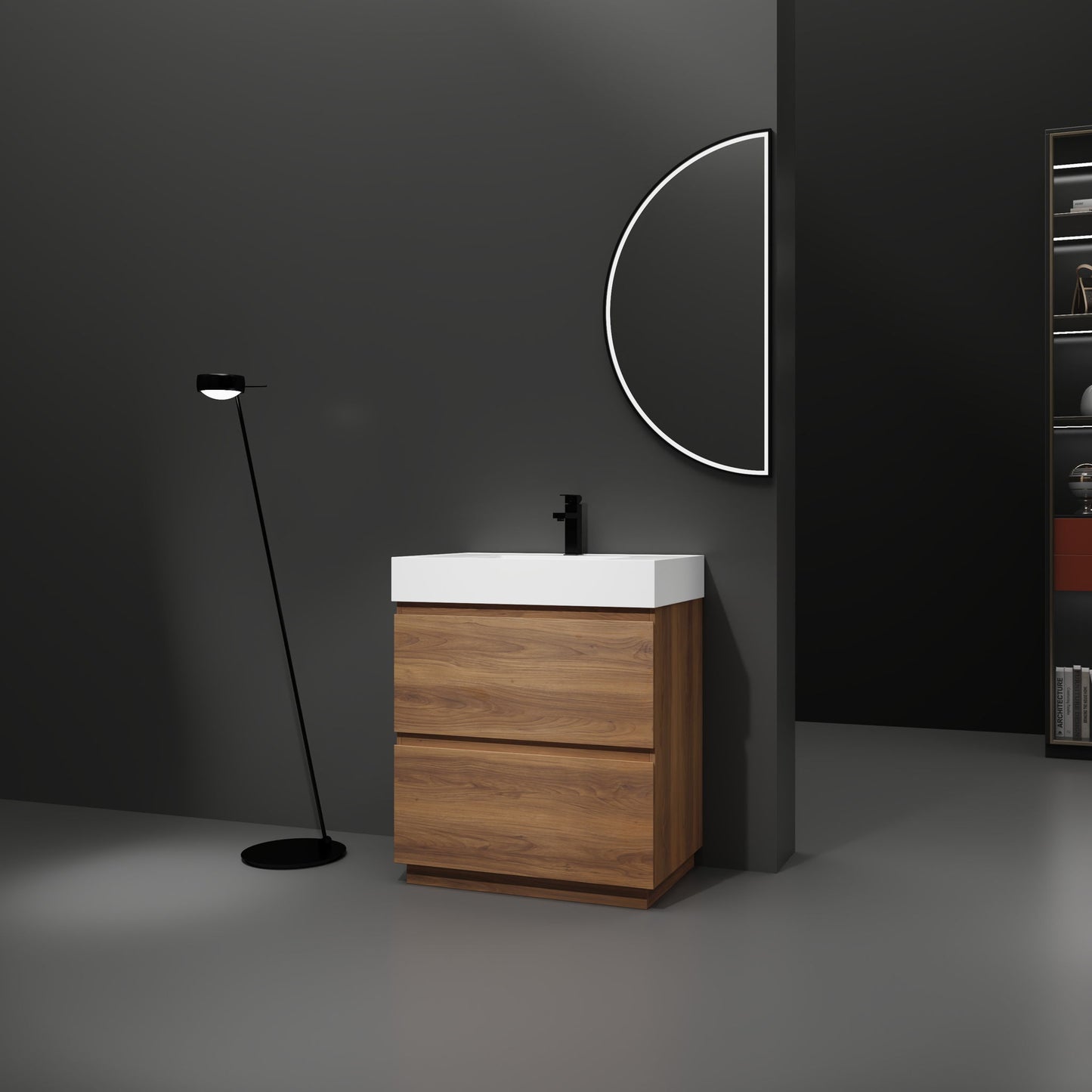 Modern Freestanding Bathroom Vanities With Single Sink Combo