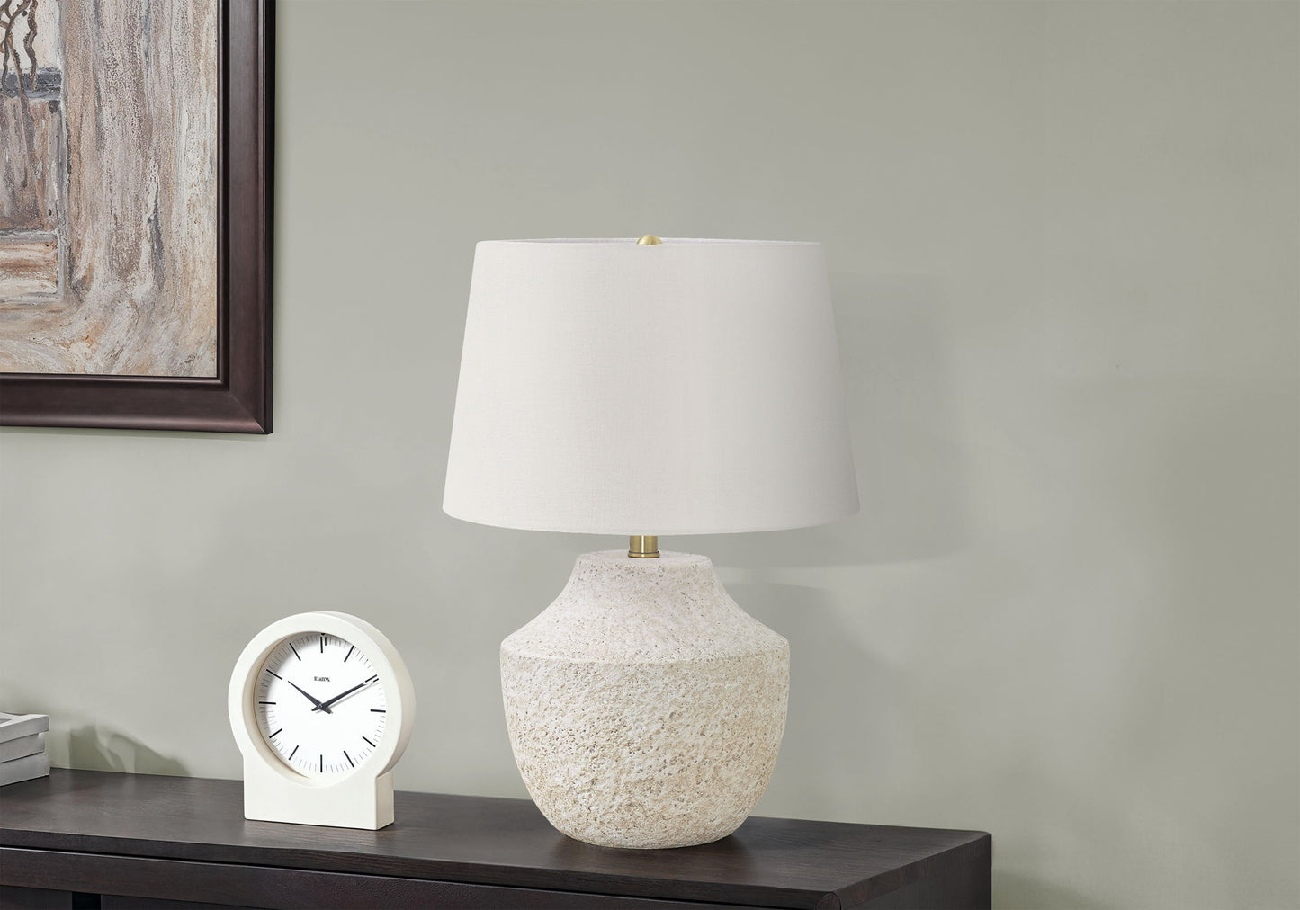 Lighting, Modern Table Lamp, Concrete - Cream