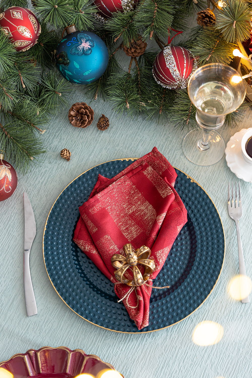 Polypropylene Charger Plate (Set of 8) - Blue