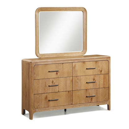 Westcott - Dresser And Mirror - Cerused Natural