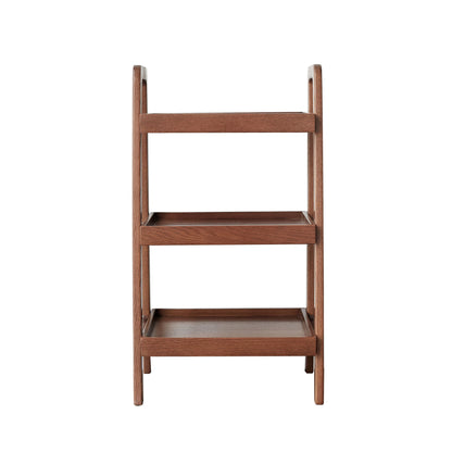 Premium Storage Organizer, 3-Tier Beech Shoe Rack For Entryway, Living Room - Walnut