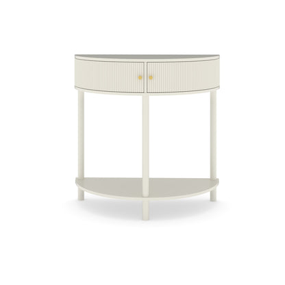 Demi Lune - Console Table With 2 Storage Drawers