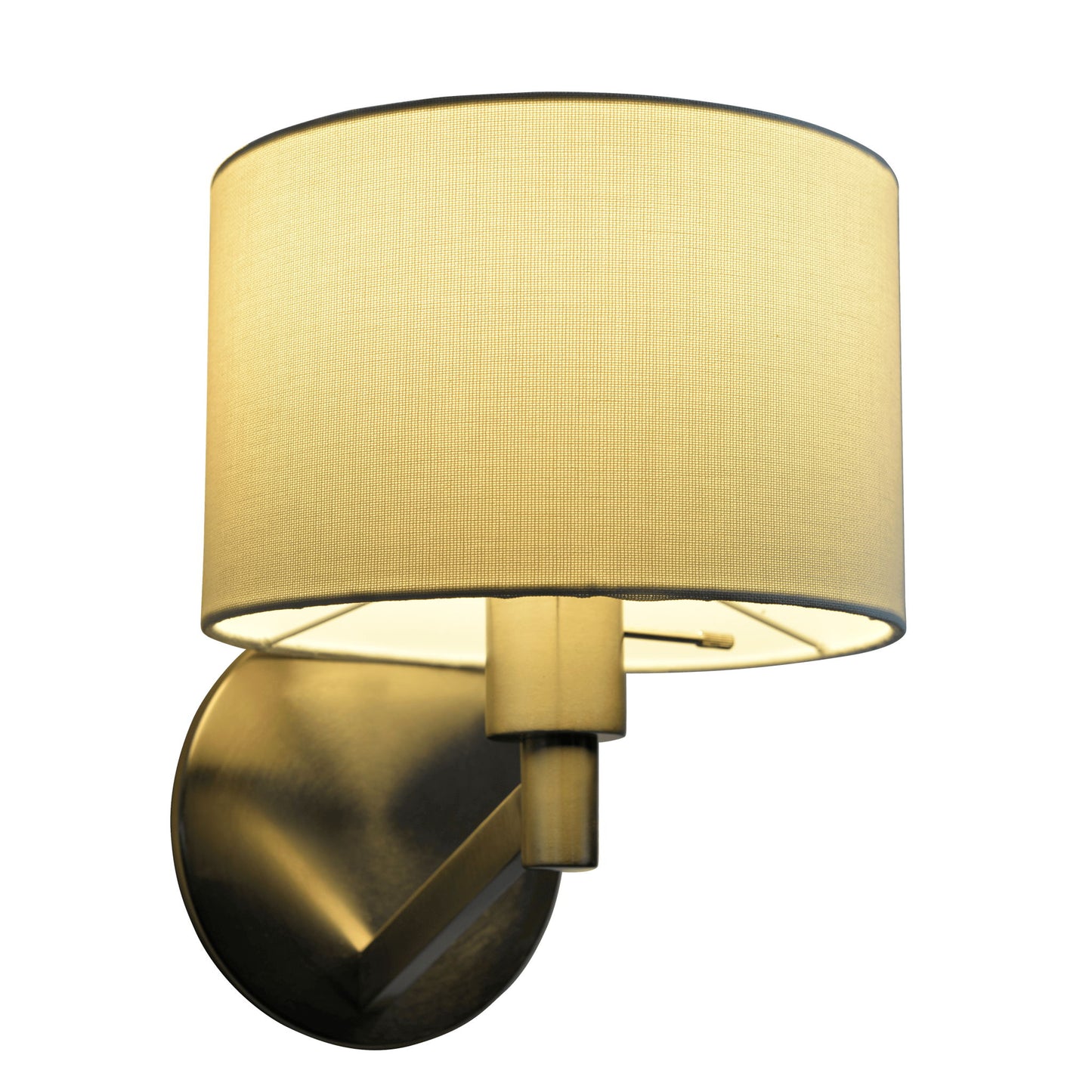 Nebula - Base Wall Lamp With Rotary Switch Shade - Brushed Nickel / Silver / White