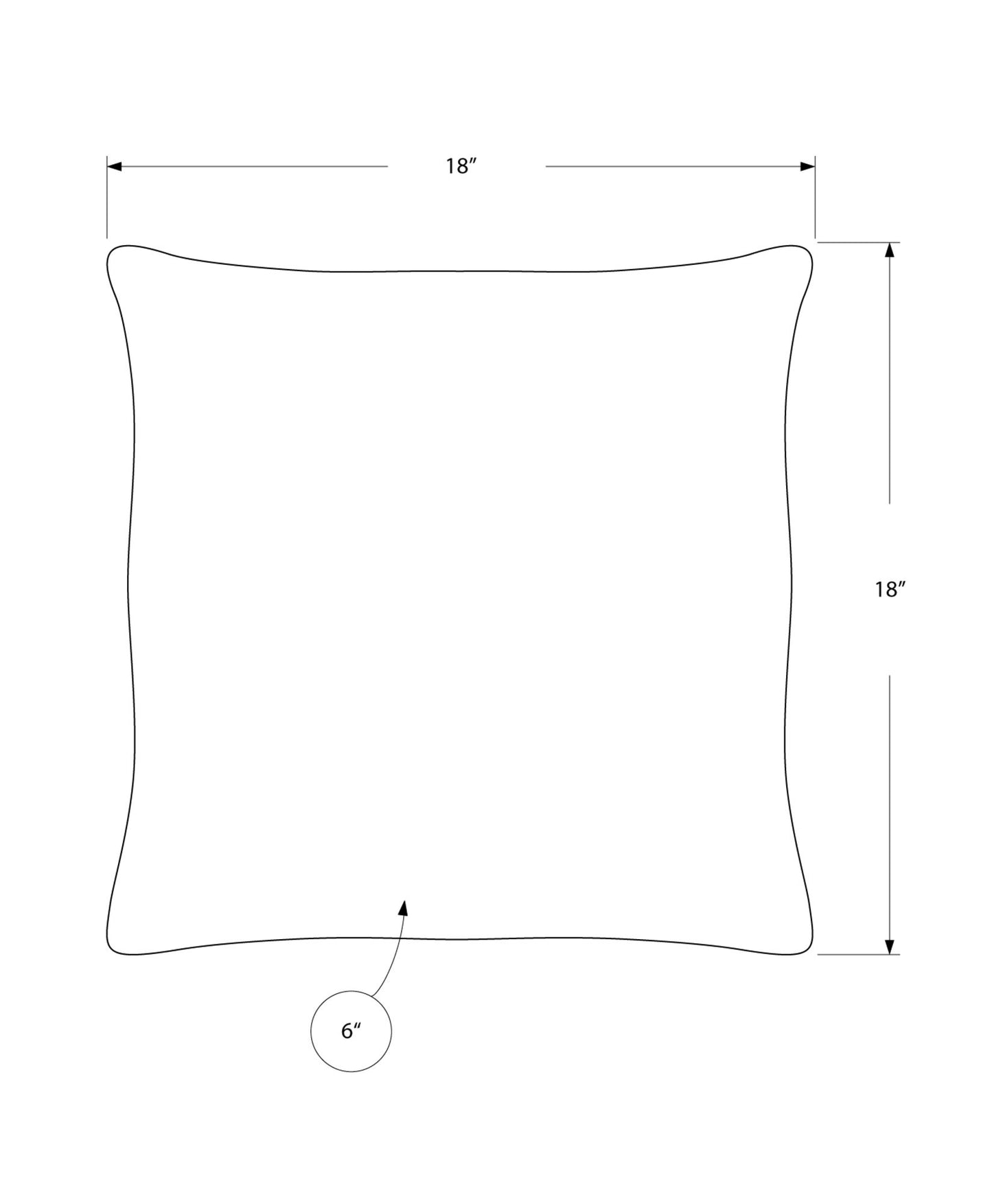 Square Pillows, Insert Included, Decorative Throw, Hypoallergenic Polyester