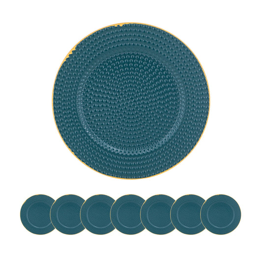 Polypropylene Charger Plate (Set of 8) - Blue