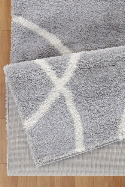 Loft Shag - 7'10" X 9'10" Shaggy Area Rug - Gray