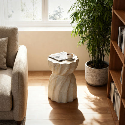 Outdoor End Table - Marble