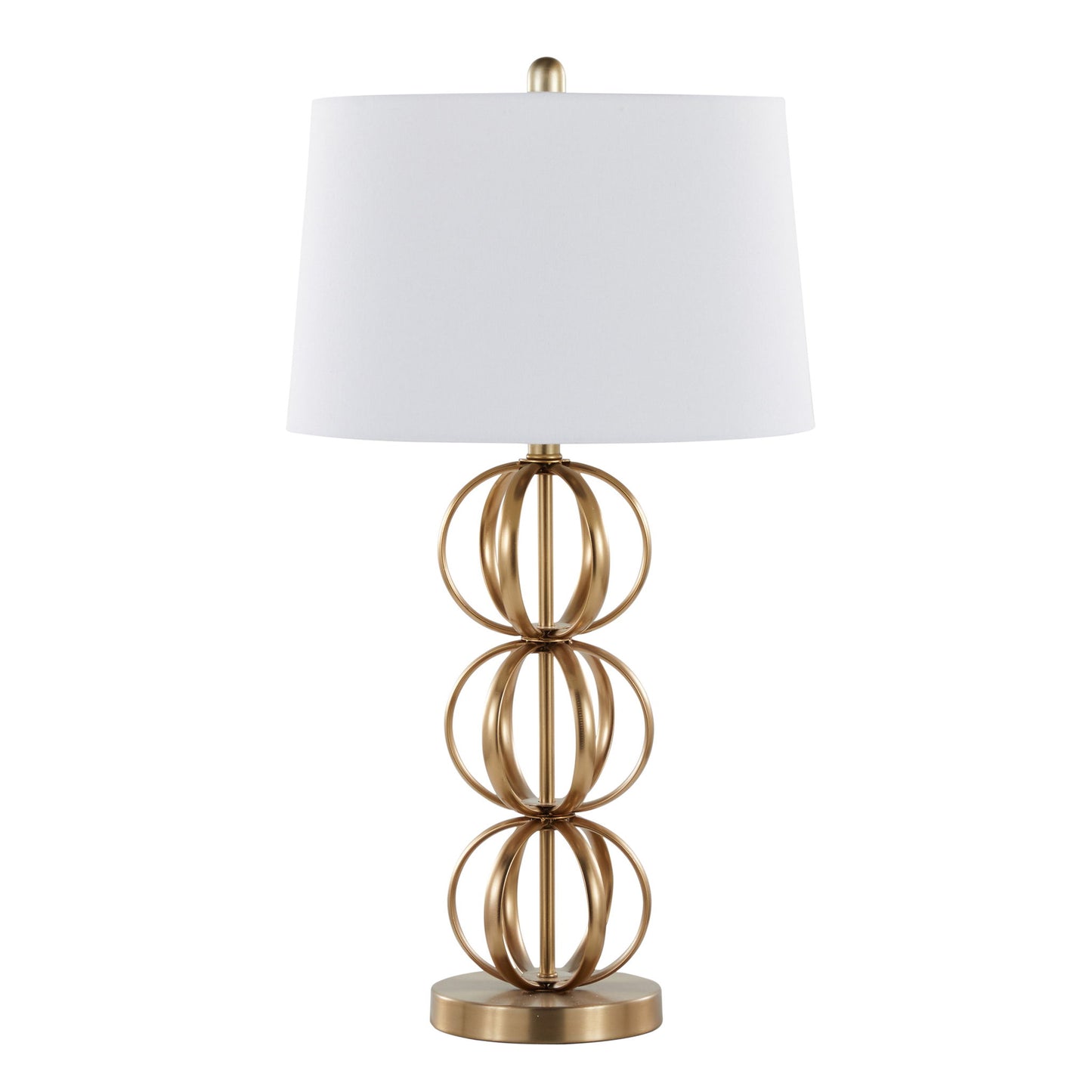 Linx - Contemporary Table Lamp (Set of 2) - Gold / White