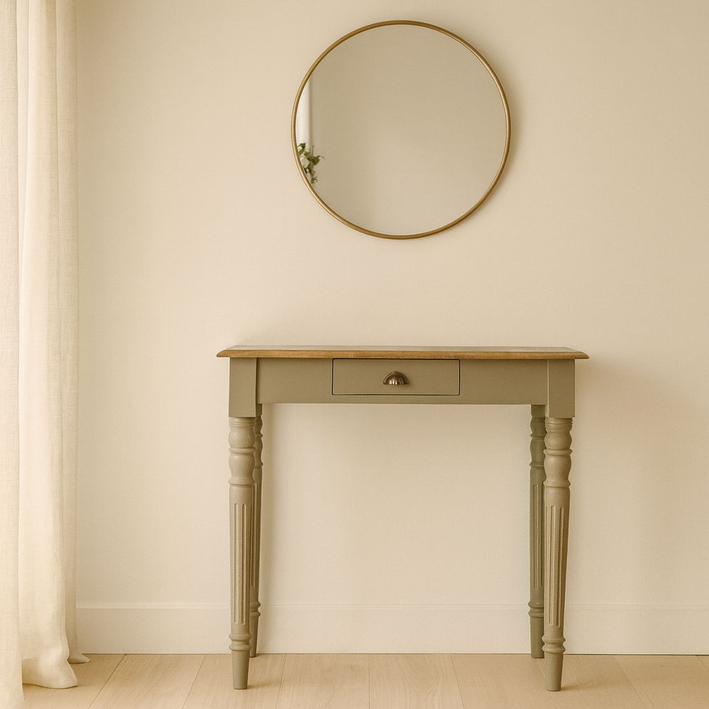 Hand Painted Writing Desk - Gray