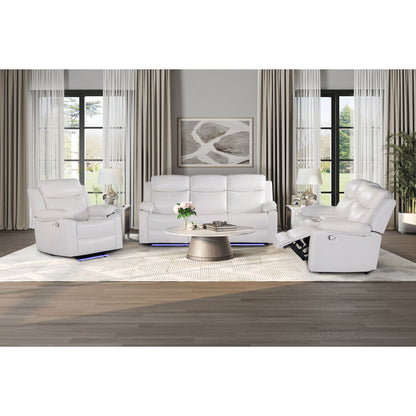 Blanche - Reclining Set With LED Lights, Speaker