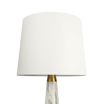 Enclave - Hydro Table Lamp With On / Off Switch Base Shade - Gold / White / White Marble