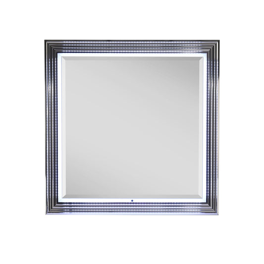 Moon - Smooth Mirror With LED - White