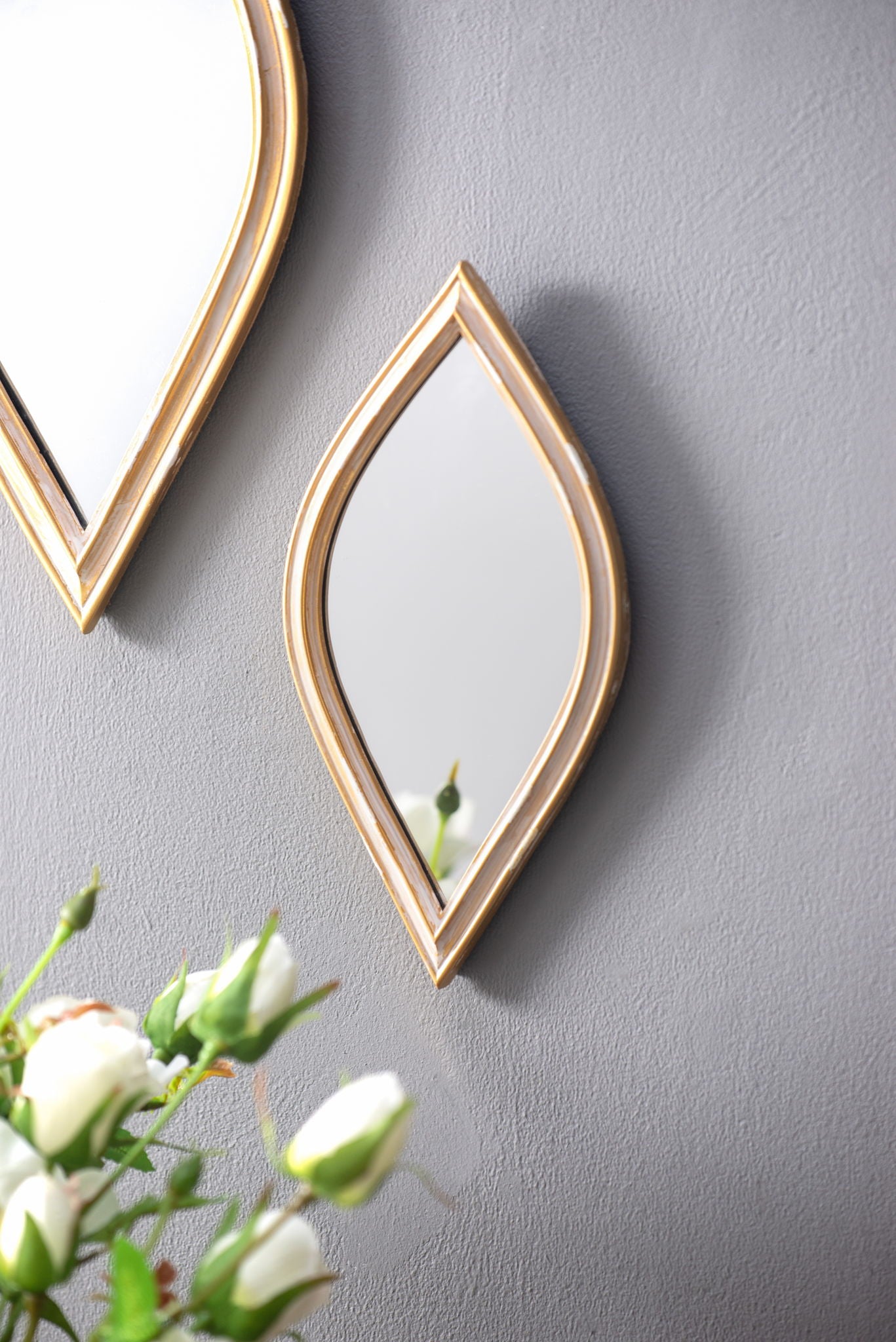 Small Decorative Mirror For Wall Decor, 2 Pieces Wall Accent