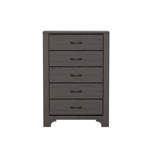 5 Drawer Dresser - Gray / Brown
