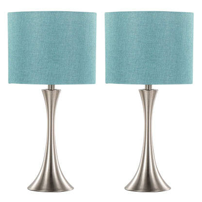 Lenuxe - Contemporary Semi Gloss Table Lamp (Set of 2)
